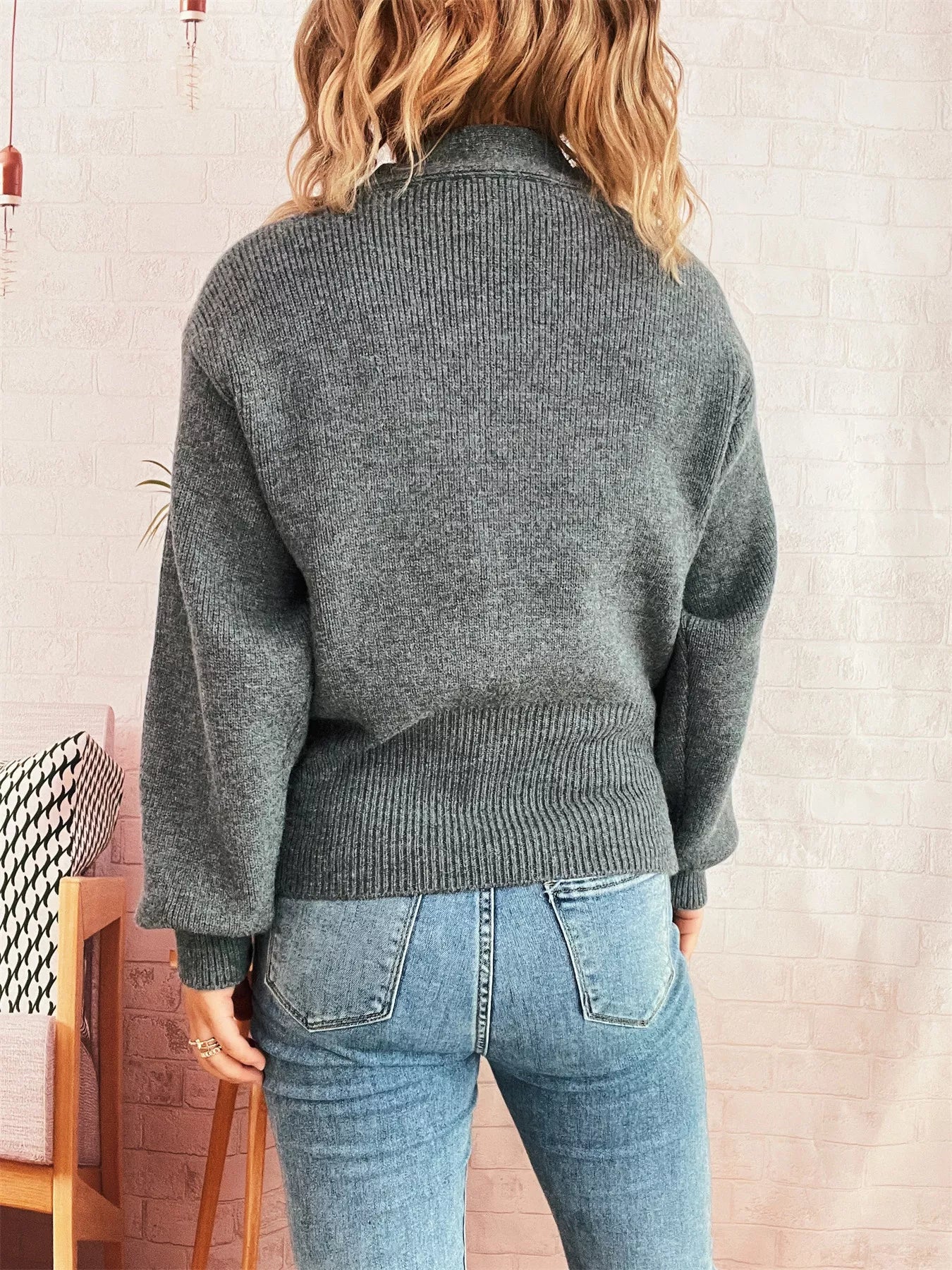 Button Up Long Sleeve Cardigan OutfitFlow