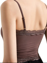 Lace Trim Cami Top OutfitFlow