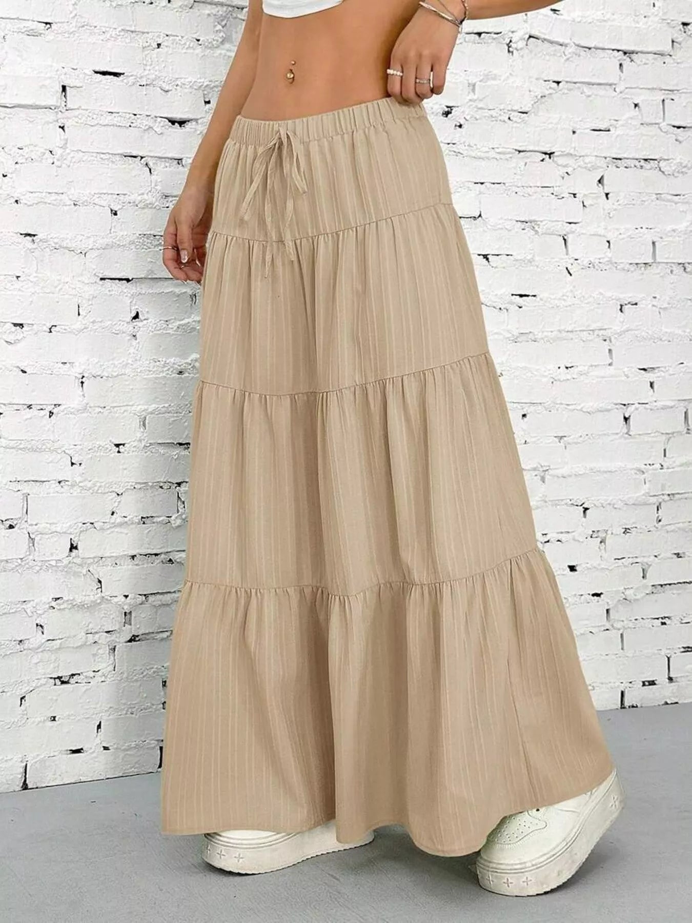 Flowy Tiered Maxi Skirt OutfitFlow