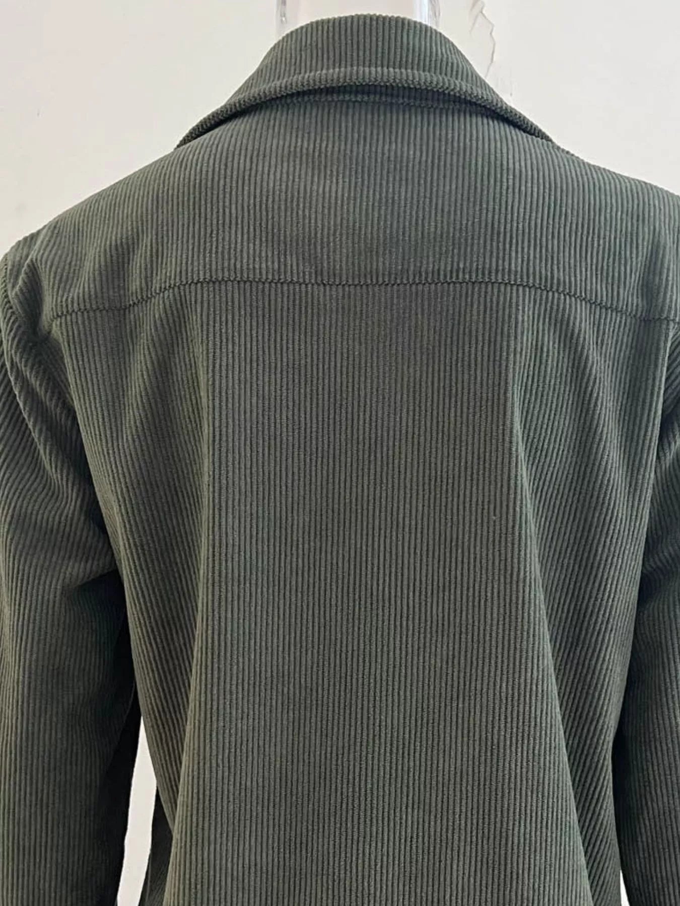 Corduroy Button-Down Jacket OutfitFlow