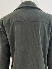 Corduroy Button-Down Jacket OutfitFlow