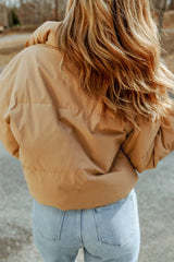 Zip Up Collared Neck Coat with Pockets Trendsi