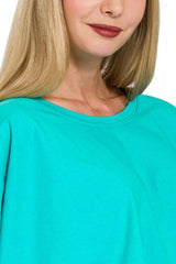 Zenana Premium Cotton Oversized Round Neck Box T-Shirt OutfitFlow