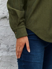 Corduroy Button-Up Shirt OutfitFlow