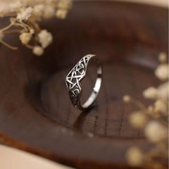 925 Sterling Silver Geometric Ring OutfitFlow