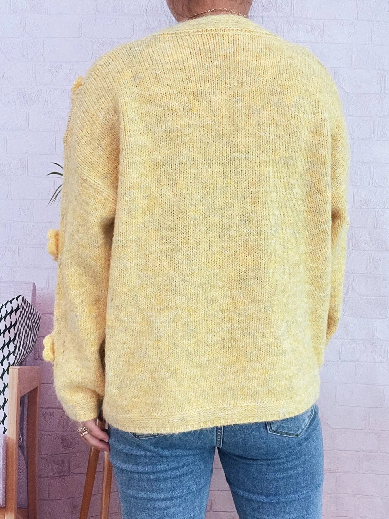 Flower Button-Up Cardigan OutfitFlow