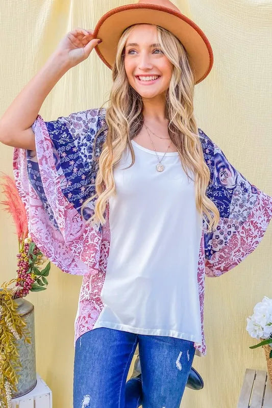 And The WhyFloral Print Bell Sleeve Top OutfitFlow