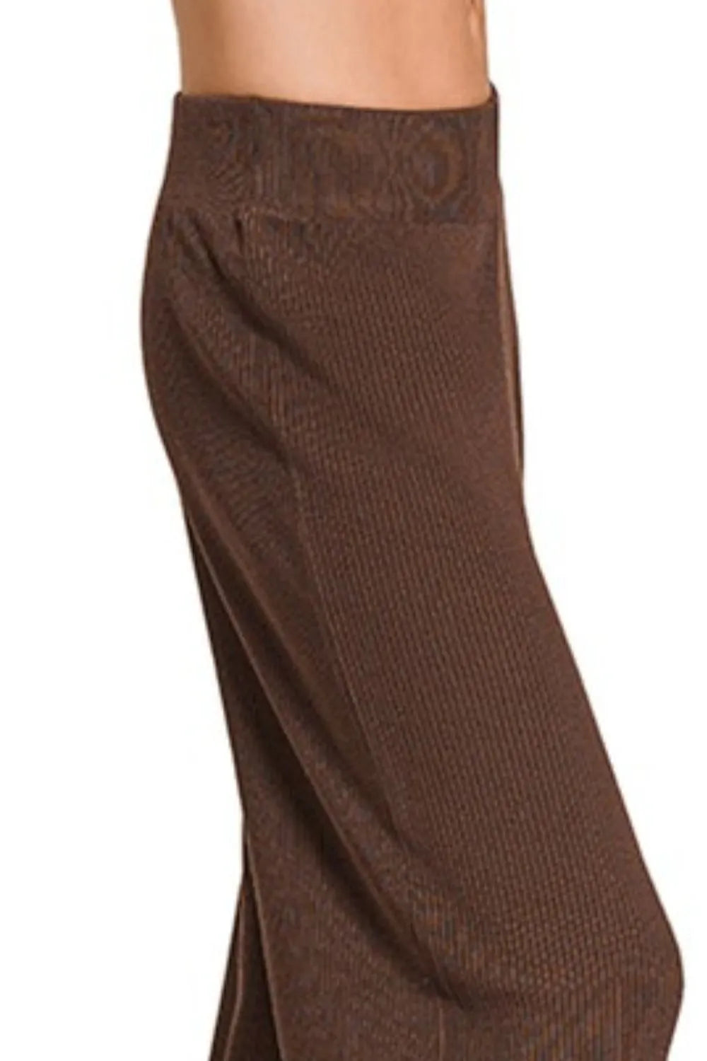 Zenana Viscose Ribbed Sweater Pants OutfitFlow