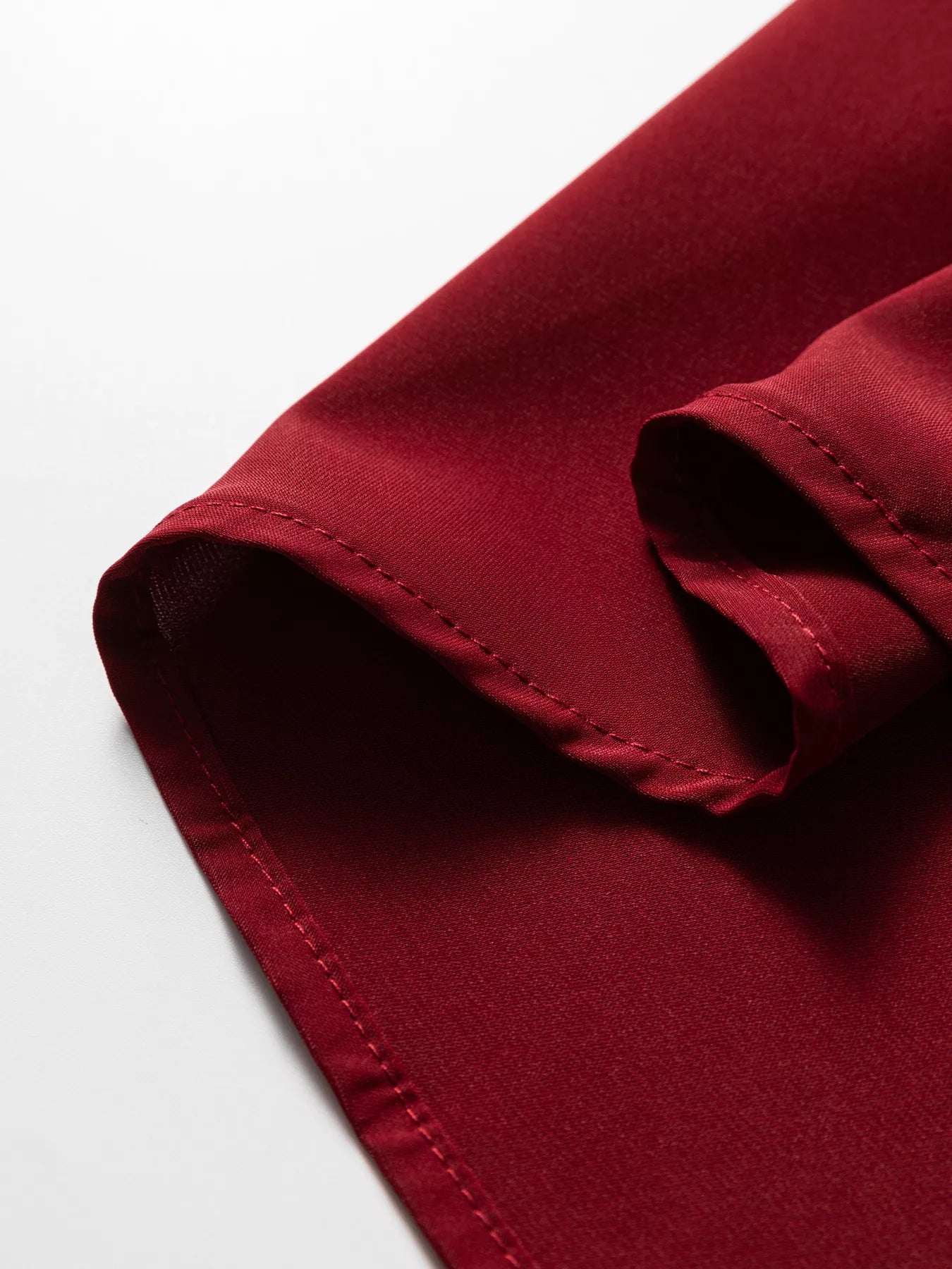 Frilled Neck Ribbed Knit Patchwork Long Sleeve Mini Dress OutfitFlow