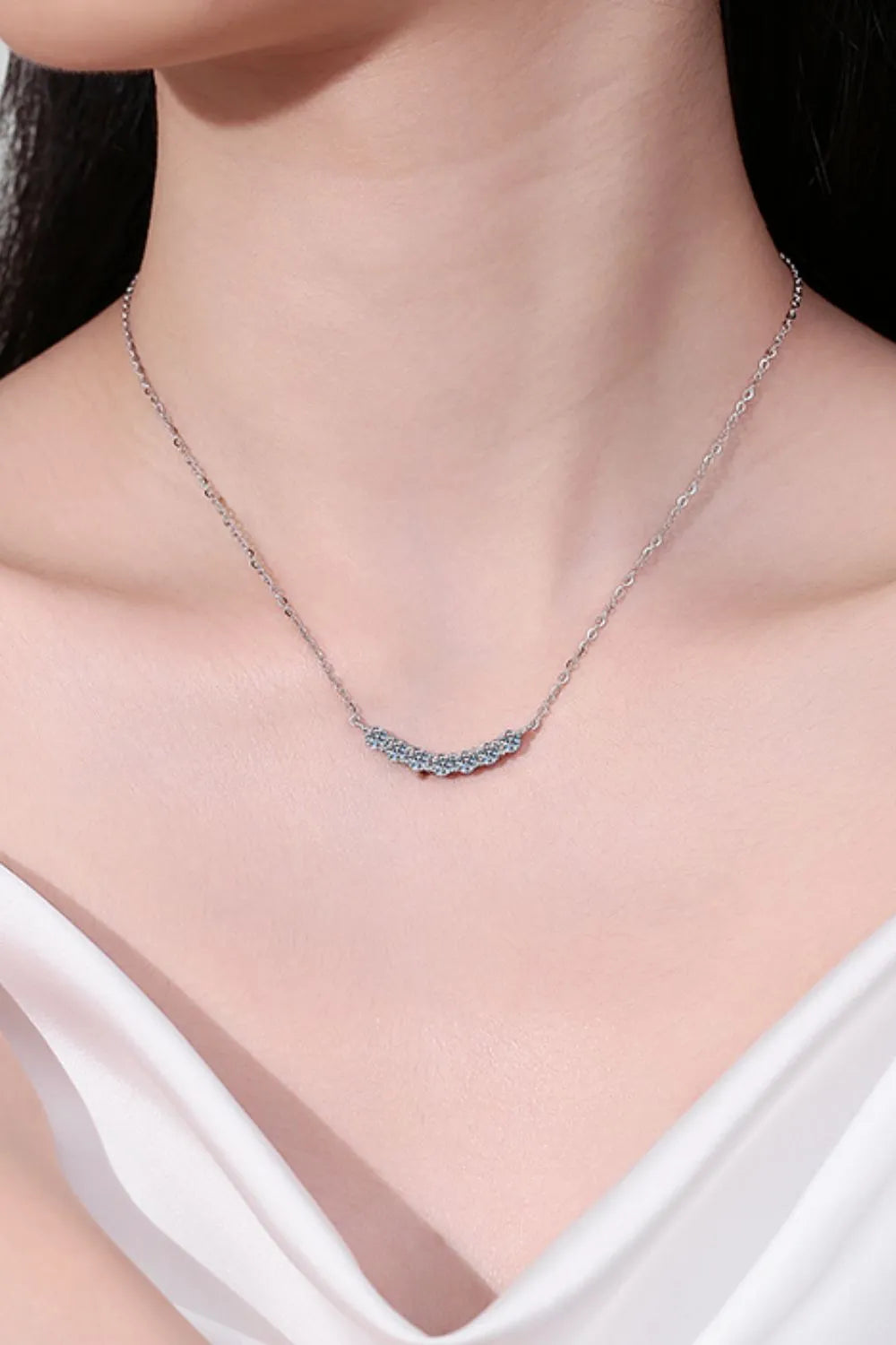 1.4 Carat Moissanite 925 Sterling Silver Necklace OutfitFlow