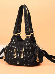 Rivet Decor Multifunctional Crossbody Bag OutfitFlow