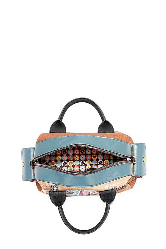 Nicole Lee USA Eco-Leather Boston Bag OutfitFlow
