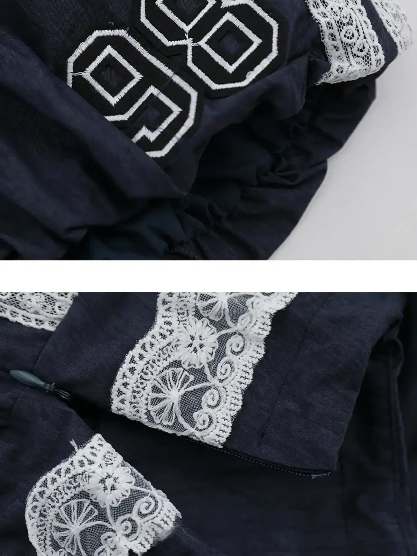 Lace Trim Shorts with Drawstring OutfitFlow