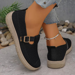 Round Toe Platform Slip-Ons OutfitFlow