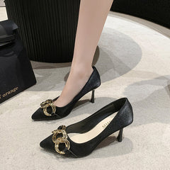 Point Toe Kitten Heels Pumps OutfitFlow