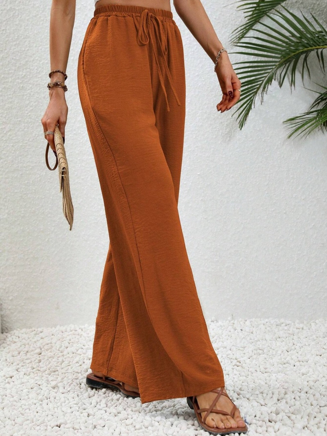 Outfit Flow - Wide Leg Drawstring Pants