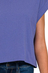 Zenana Cotton Folded Sleeve Top OutfitFlow