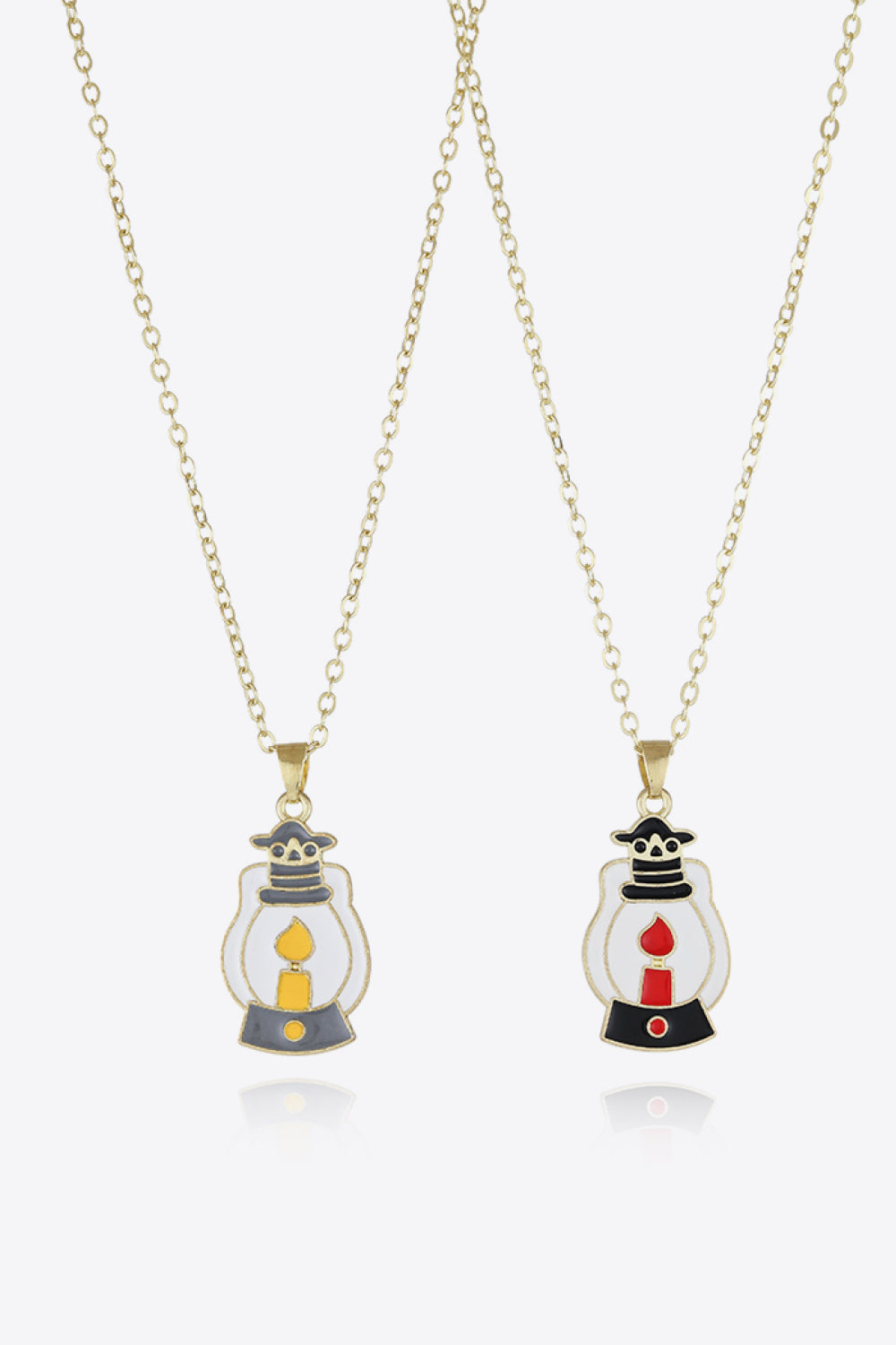 Two-Piece Halloween Theme Necklace Set Style C One Size OutfitFlow