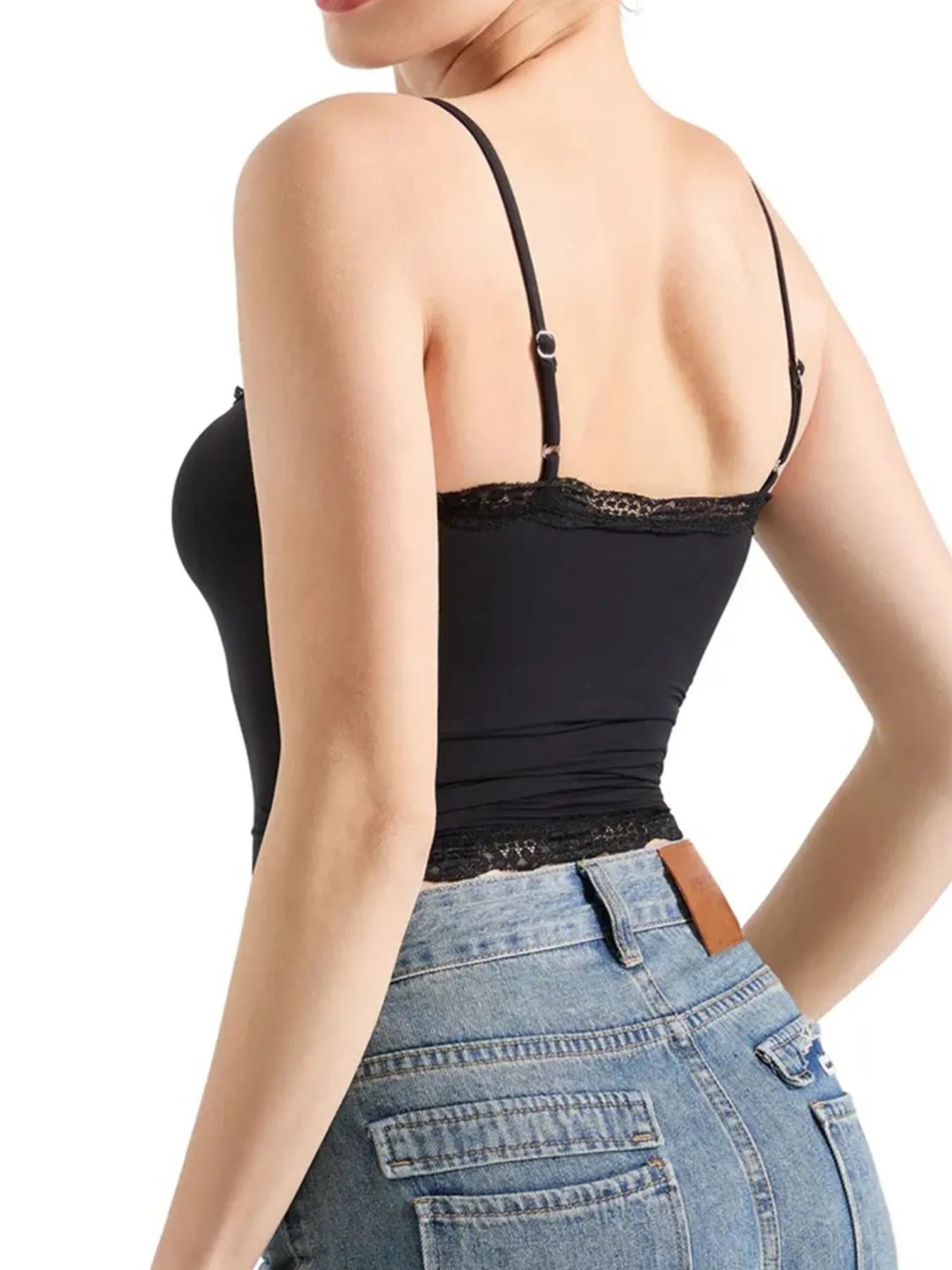 Lace Trim Cami Top OutfitFlow