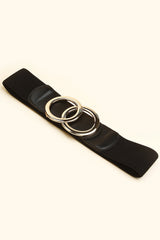 Zinc Alloy Buckle Elastic PU Belt