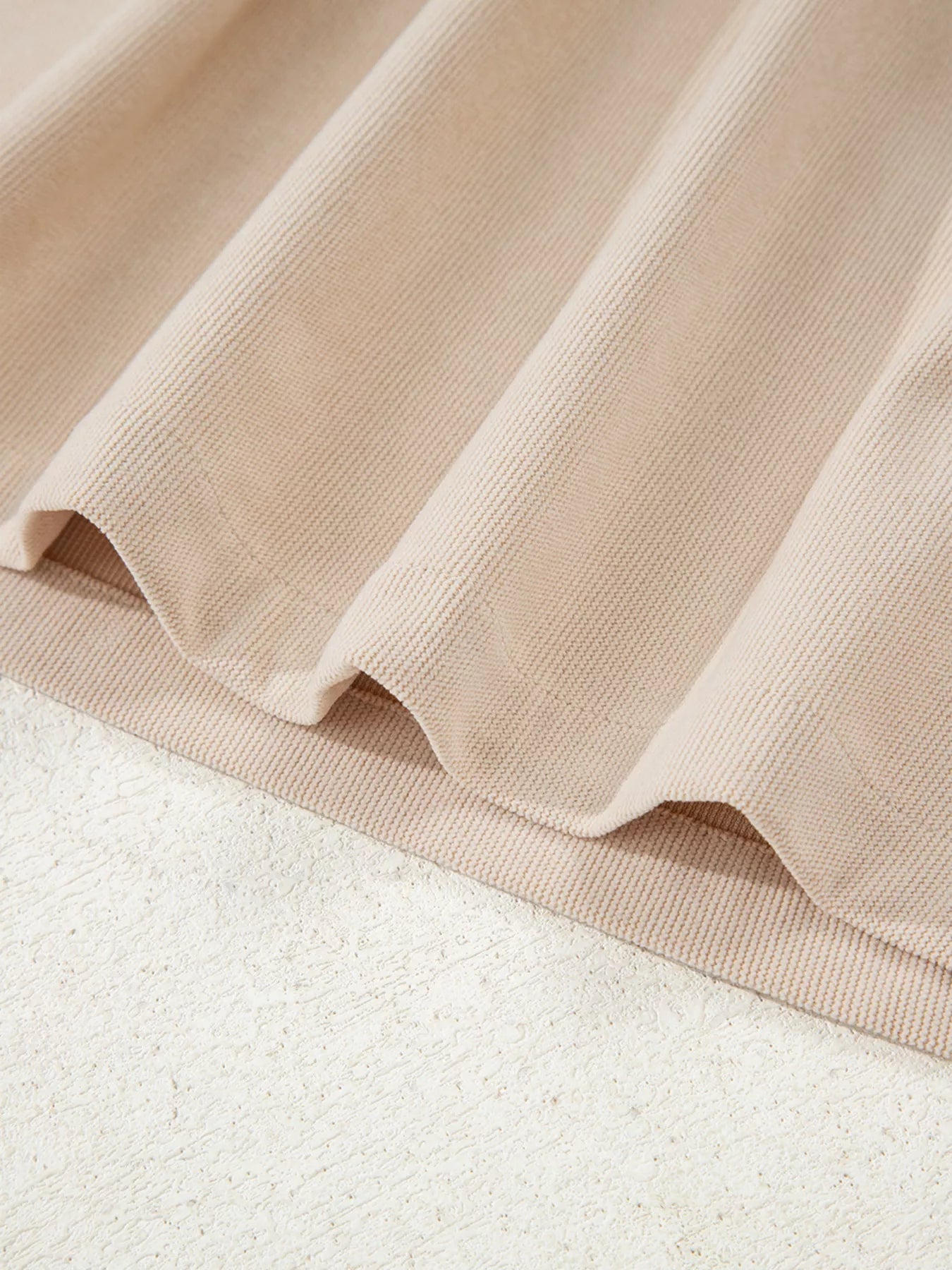 Corduroy Half Button Collared Long Sleeve Mini Dress OutfitFlow