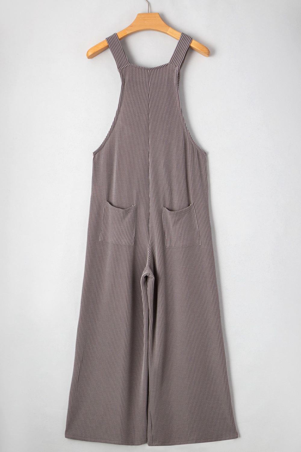 Corded Adjustable Straps Wide Leg Loose Overalls OutfitFlow