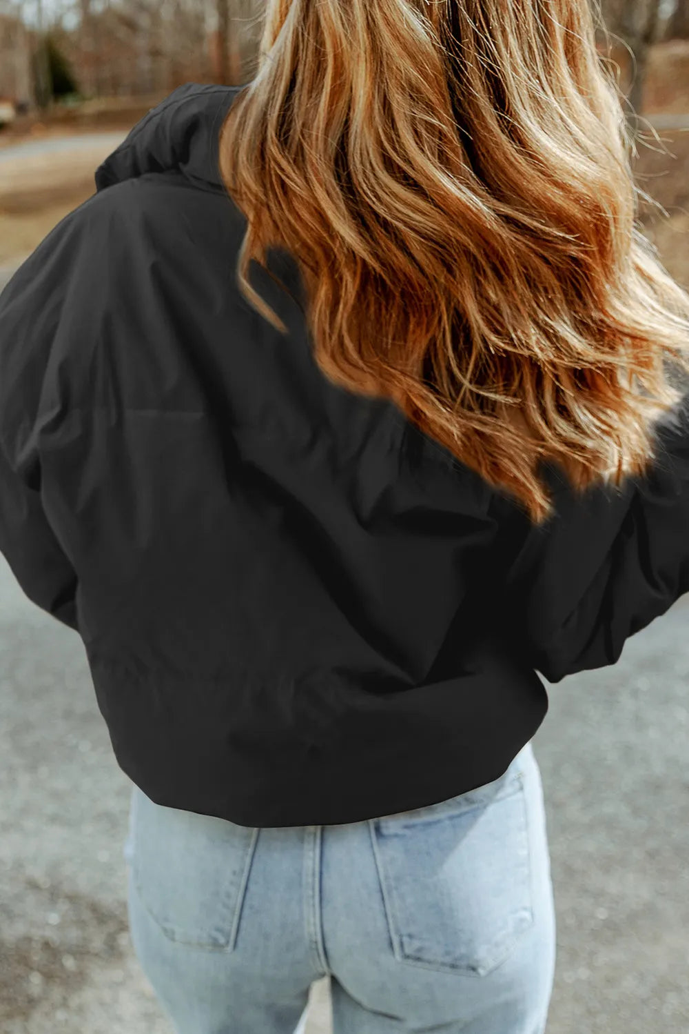 Zip Up Collared Neck Coat with Pockets Trendsi